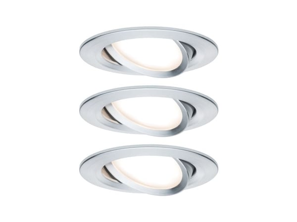 Paulmann 934.51, 3 ampuller, LED, 19,5 W, 650 lm, Aluminium