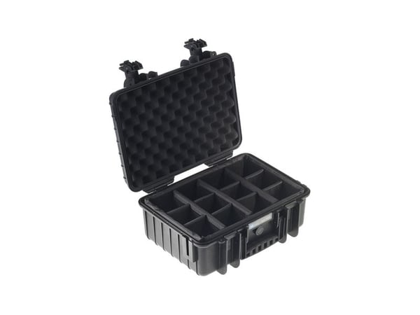 B&amp;W outdoor.cases Type 4000 - Kovakotelo - polypropeeni - musta