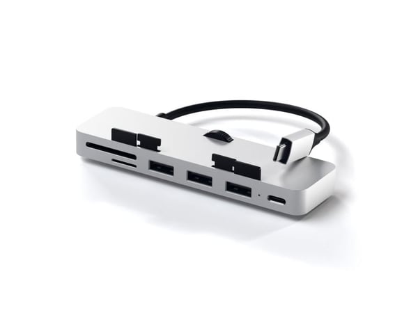 Satechi Aluminum Type-C Clamp Hub Pro - Hub - 3 x SuperSpeed USB 3.0 + 1 x USB-C - pöytätietokoneet
