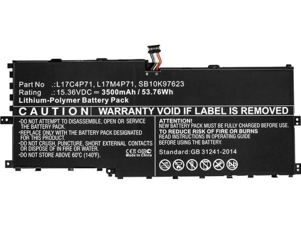CoreParts - Batteri til bærbar PC - litiumpolymer - 3500 mAh - 53.8 Wh - svart