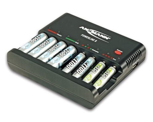 ANSMANN Powerline 8 - Akkulaturi/virtalähde (USB)