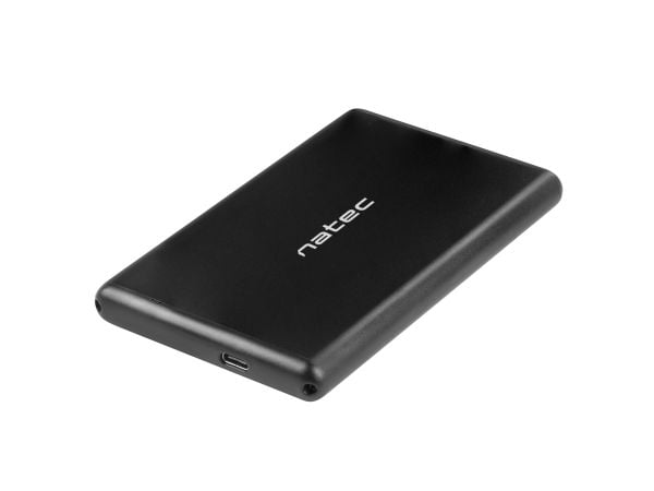 NATEC RHINO-C, HDD/SSD-kabinett, 2.5", Serial ATA III, 6 Gbit/s, USB-tilkobling, Svart
