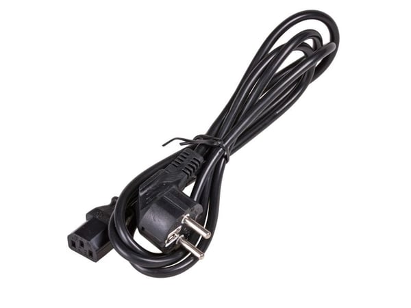 Akyga Copper Series AK-PC-01C - Johdinsarja - CEE 7/7 (han) vinklet til IEC 60320 C13 - 250 V - 10 A - 1,5 m - lajitelma