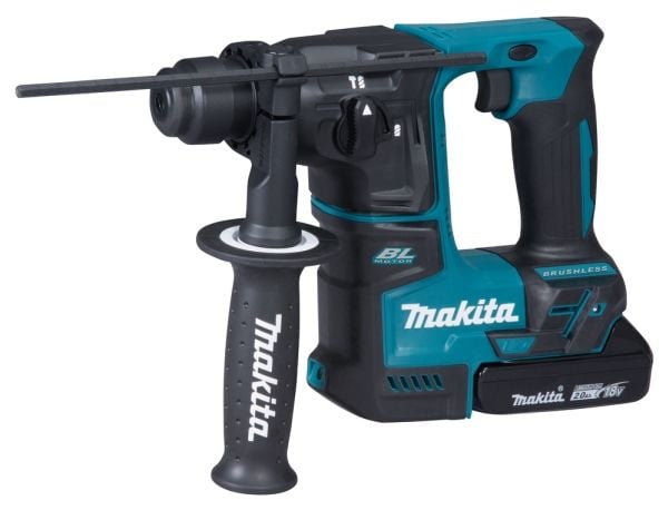 Makita DHR171RAJ - Roterende hammer - trådløs - SDS-plus - 1.2 joule - 2 batterier - 18 V