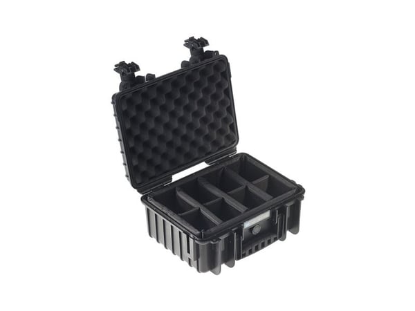 B&W outdoor.cases Type 3000 - Kovakotelo - polypropeeni - musta