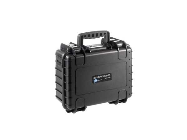 B&W outdoor.cases Type 3000 - Kovakotelo - polypropeeni - musta