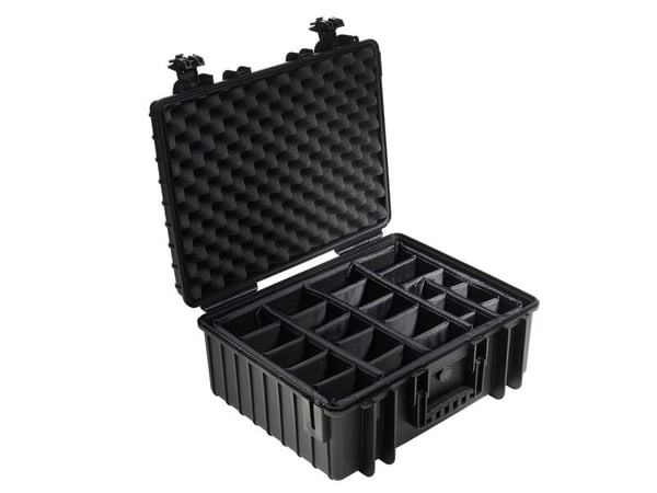 B&amp;W outdoor.cases Type 6000 - Kova kotelo - polypropeeni - musta