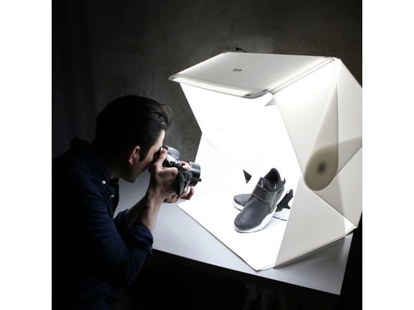 Orangemonkie 360 Studio Set i 2 dele - Består af Smart Turntable + Foldable Studio (25" Orangemonkie Foldio3)