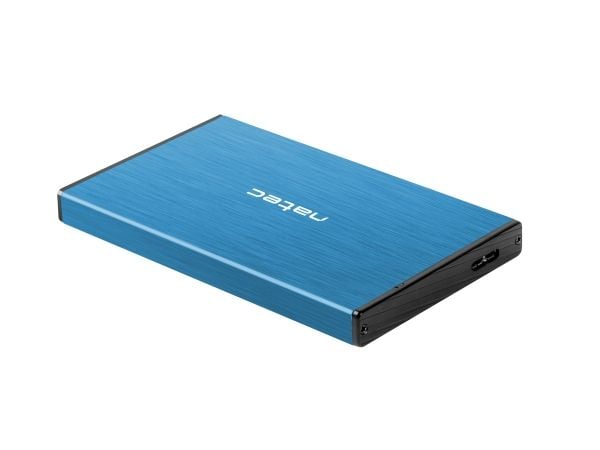 NATEC Rhino GO, HDD/SSD-kabinett, 2.5", Serial ATA III, 6 Gbit/s, USB-tilkobling, Blå