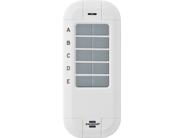 Brennenstuhl 1294550, Smarthjemmeenhet, RF kabel-fri, Trykknapper, IP20, Grå, Hvit
