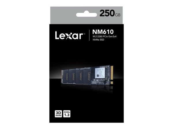 Lexar NM610, 250 GB, M.2, 2000 MB/s
