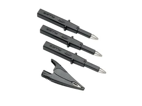 Fluke TLK290, Testausjohdin, -anturi ja klipsisarja, Musta, Hopea, CAT II, CAT III, CAT IV, 1000 V, 8 A, 4 kpl