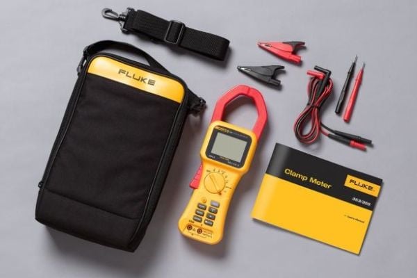 Fluke 355, CAT III 1000V, CAT IV 600V, 814 g, Sort, Rød, Gult