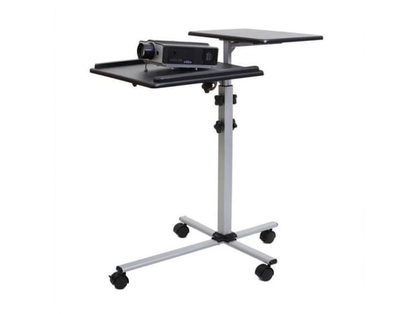 SBOX PFS-2, Multimediavogn, Sort, Sølv, MDF, PVC, Stål, Projektor, 10 kg, 4 hjul