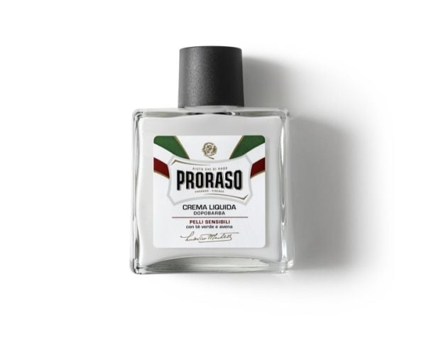 Proraso Aftershave Balm, Aftershave Balm, Universal, 100 ml, Rauhoittava, virkistävä, Vihreä tee, Kaurapuuroa