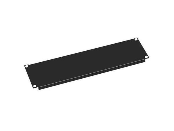 Value 26.99.0300, Blankt panel, Sort, Metall, 3U, 48,3 cm (19")