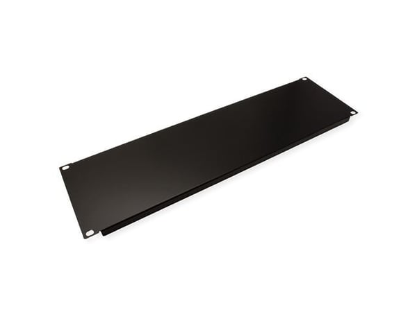 Value 26.99.0300, Blankt panel, Sort, Metall, 3U, 48,3 cm (19")