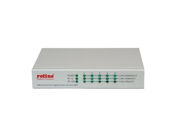 ROLINE 21.14.3523, Håndtert, Gigabit Ethernet (10/100/1000), Full tosidig, Kan monteres på vegg