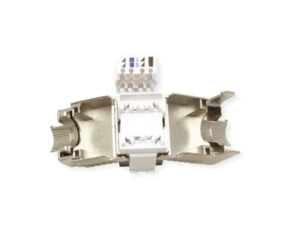 ROLINE 26.11.0381, Flat, Metallisk, RJ-45