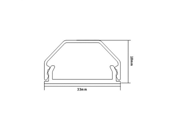 ROLINE 19.08.3110, Hvit, Aluminium, 33 mm