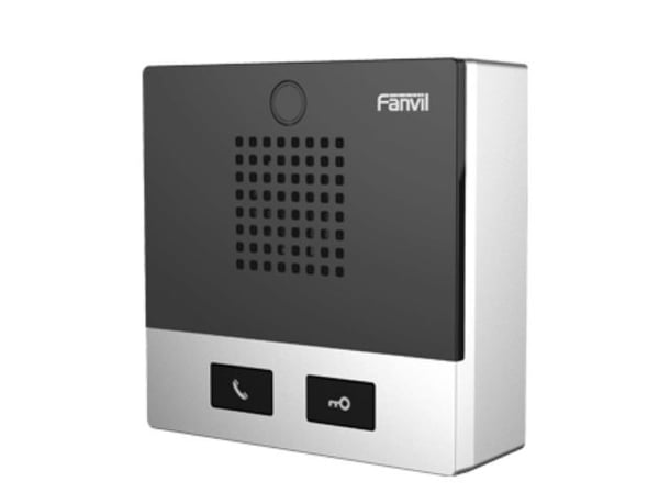 Fanvil I10D, Koblet med ledninger (ikke trådløs), -20 - 50 °C, Sort, Rustfritt stål