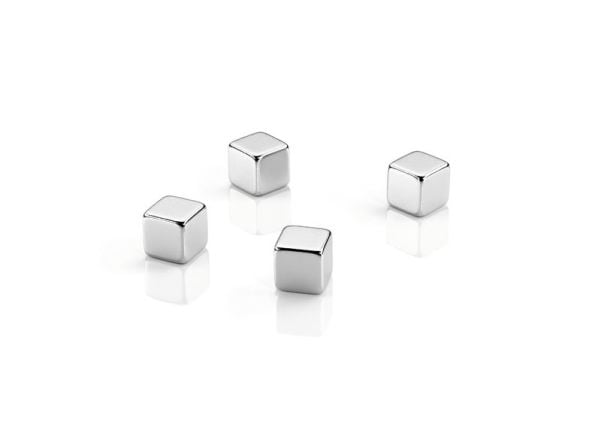 Magneetti, Dahle, kuutio 10 x 10 x 10 mm, vahva, 4 kpl:n pakkaus
