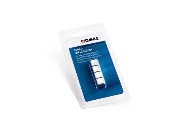 Dahle 95900, Whiteboard-magnet, Sølv, 10 mm, 10 mm, 10 mm, 4 stykker