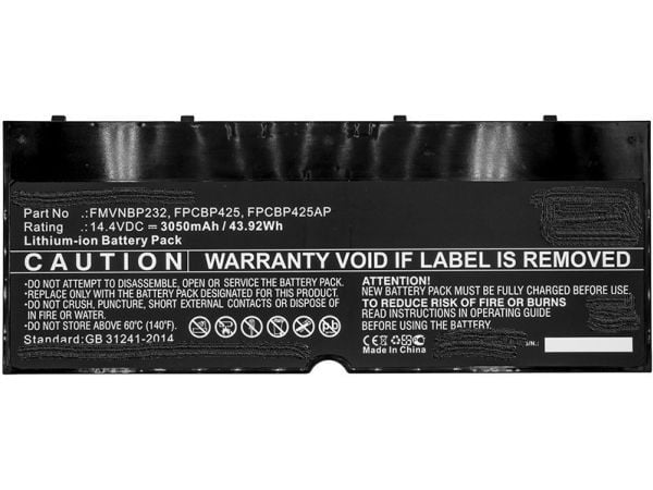 CoreParts - Batteri til bærbar PC (tilsvarer: Fujitsu CP651077-02, Fujitsu FMVNBP232, Fujitsu FPCBP425, Fujitsu FPCBP425AP) - litiumpolymer - 3050 ...