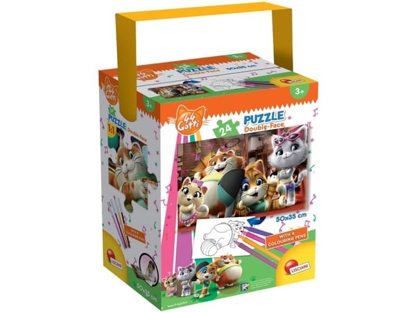 Lisciani Giochi Tub Puzzle Mini 24 44 Gatti Meaow!, Alle kjønn, Nemo