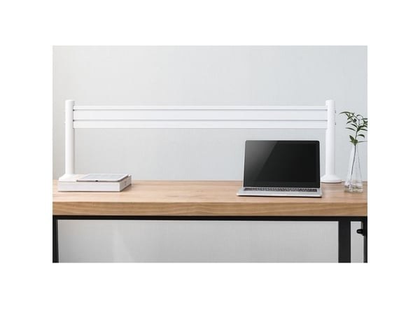 LogiLink EO0019-1, Seinäkisko, Valkoinen, Alumiini, 40 kg, Pöytä/Seinä, 22 mm