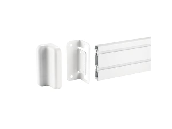 LogiLink EO0019-3, Veggfeste, Hvit, Plast, Stål, 50 kg, 105 mm, 100 mm