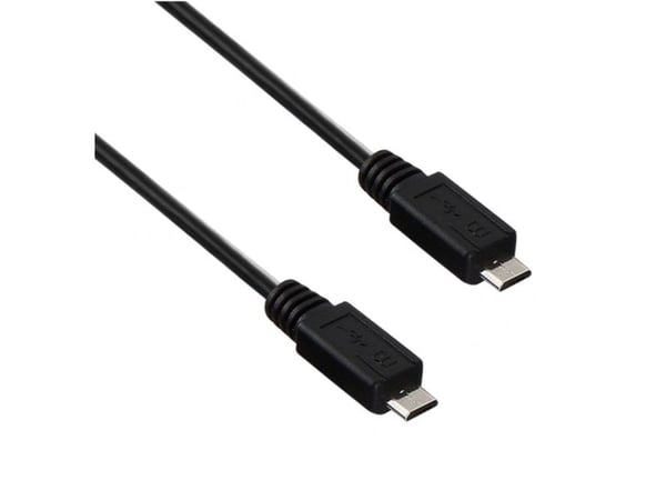 Akyga AK-USB-17 - USB-kabel - Micro-USB type B (hann) til Micro-USB type B (hann) - USB 2.0 - 60 cm - svart