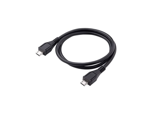 Akyga AK-USB-17 - USB-kabel - Micro-USB type B (hann) til Micro-USB type B (hann) - USB 2.0 - 60 cm - svart
