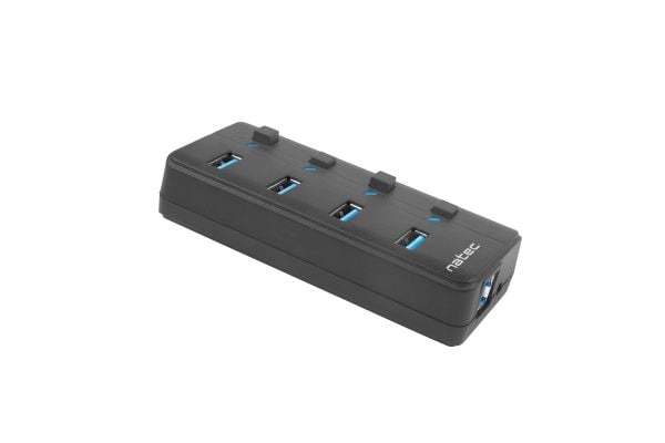 NATEC MANTIS, USB 2.0 Type-B, USB 3.2 Gen 1 (3.1 Gen 1) Type-A, 5000 Mbit/s, Lajittelu, akryylinitriilibutadieenistyreeni, USB, USB