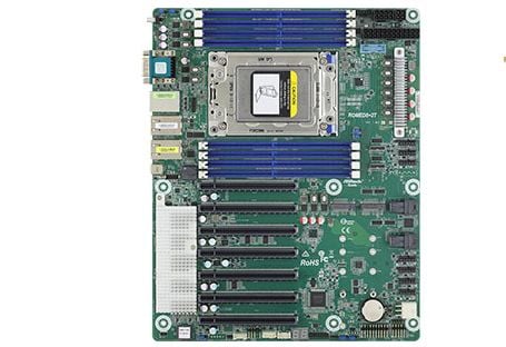 ASRock Rack ROMED8-2T - Hovedkort - ATX - Socket SP3 - USB 3.1 Gen 1, USB-C Gen2, USB 3.1 Gen 2 - 2 x 10 Gigabit LAN - innbygd grafikk