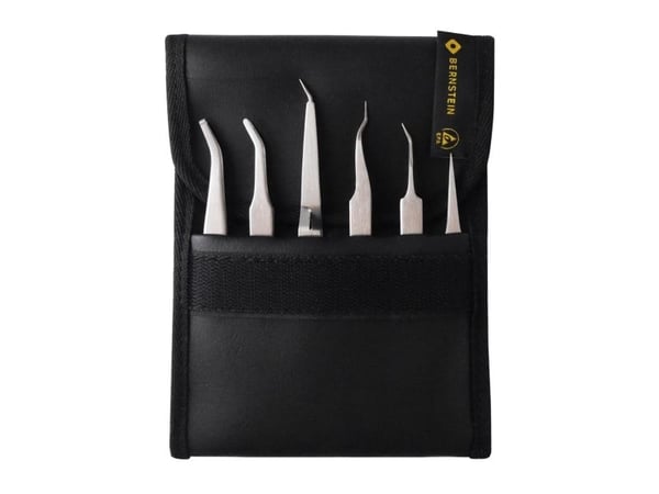 Bernstein 5-050, Rustfritt stål, Rustfritt stål, Flat, Konisk, Buet, Rett, 6 stk