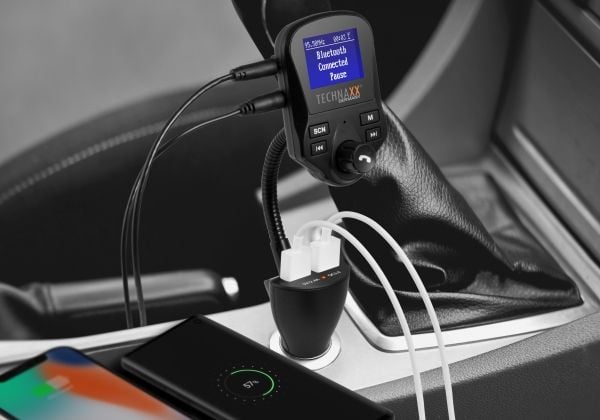 Technaxx FMT1500BT, Bluetooth, USB, 1%, 60 dB, 87,5 - 108 MHz, MicroSD (TransFlash), MicroSDHC