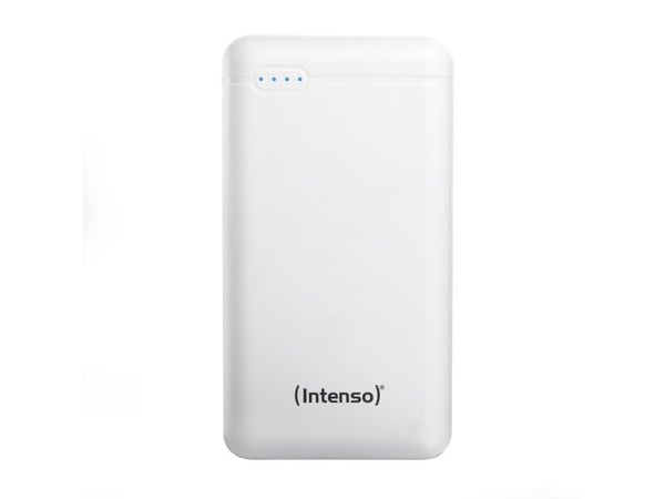 Intenso XS20000 - Strømbank - 20000 mAh - 3.1 A - 2 utgangskontakter (USB, USB-C) - hvit