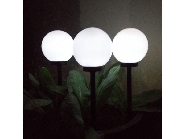 Greenblue 46572, Utendørs sokkel/stang-belysning, Svart, Hvit, IP44, Camping, Hage, Gulvmontering, LED