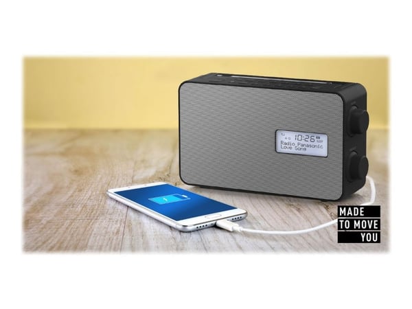Panasonic RF-D30BTEG, Kannettava, Digitaalinen, FM, 2 W, 1-suuntainen, 10 cm