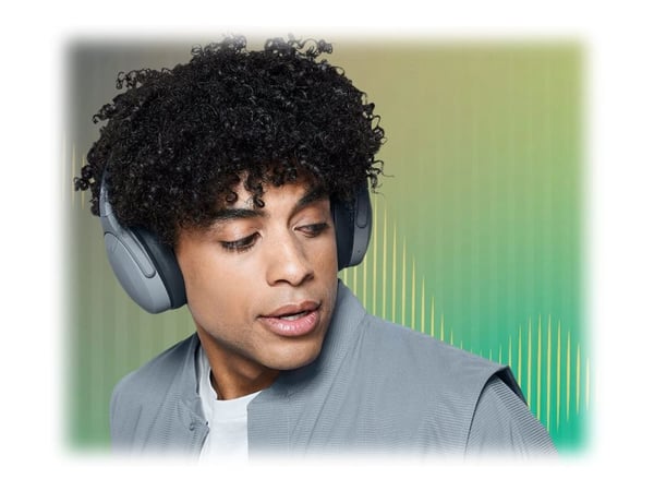 Skullcandy Crusher Evo - Hodetelefoner med mikrofon - full størrelse - Bluetooth - trådløs - grå