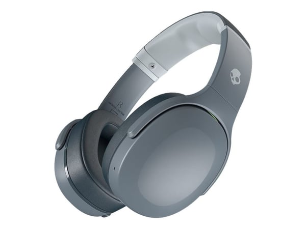 Skullcandy Crusher Evo - Hodetelefoner med mikrofon - full størrelse - Bluetooth - trådløs - grå