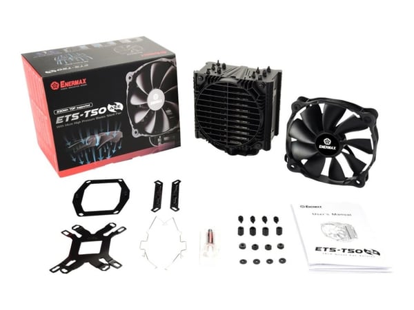 Enermax ETS-T50 AXE - Silent Edition - prosessorijäähdytin - (seuraaville: LGA775, LGA1156, AM2, AM2+, LGA1366, AM3, LGA1155, AM3+, FM1, FM2, LGA11...