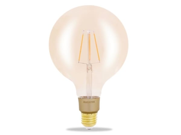Marmitek Smart me Smart comfort Glow XXLI - LED-filamentlyspære - form: G125 - E27 - 6 W (ekvivalent 40 W) - klasse E - varmt hvitt lys - 2500 K