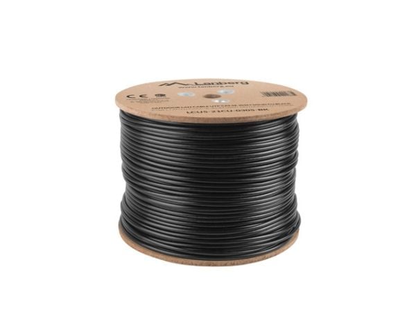 Lanberg - Bulkkabel - 305 m - UTP - CAT 5e - utomhus, solid - svart