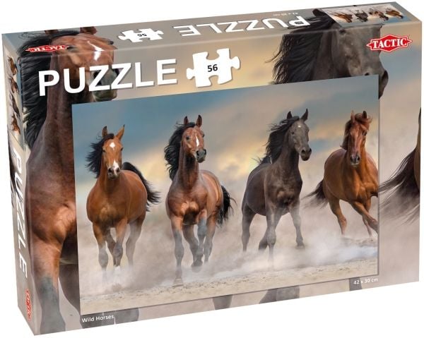 Tactic Wild Horses 56 pcs, 56 stykker, Dyr, 4 år