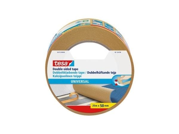 Tesa Universal - Dobbelsidig tape - 50 mm x 10 m