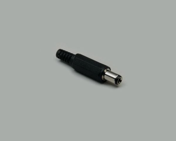 BKL Electronic 072611, DC, Sort, Hunkjønn, 3 mm, 6,3 mm, 1 stykker