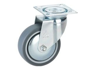 Dörner + Helmer 770200C, Svart, Metallic, 50 kg, Termoplastisk elastomer (TPE), 1 st, Kullager, 7,5 cm