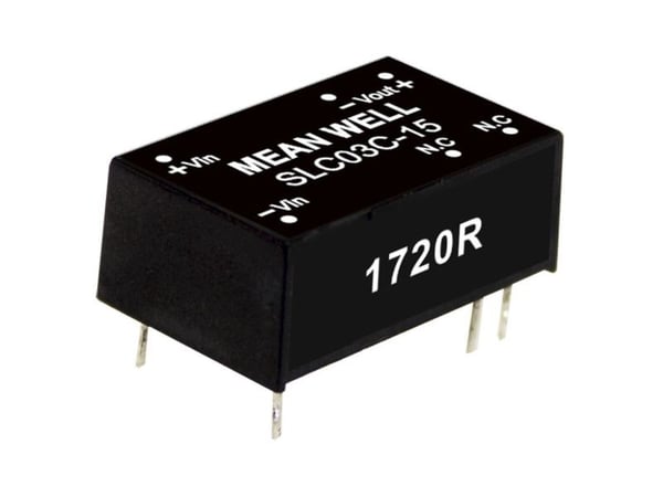 MEAN WELL SLC03A-05, 13,8 mm, 22,1 mm, 8,55 mm, 4,5 g, 3 W, 9 - 18 V